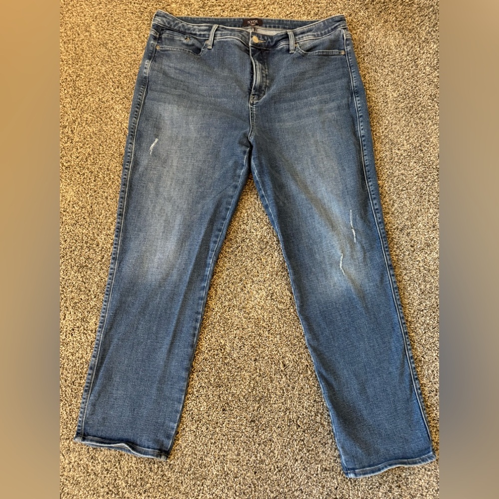 NYDJ Womens Jeans Blue Size 16 Liftxtuck Technology